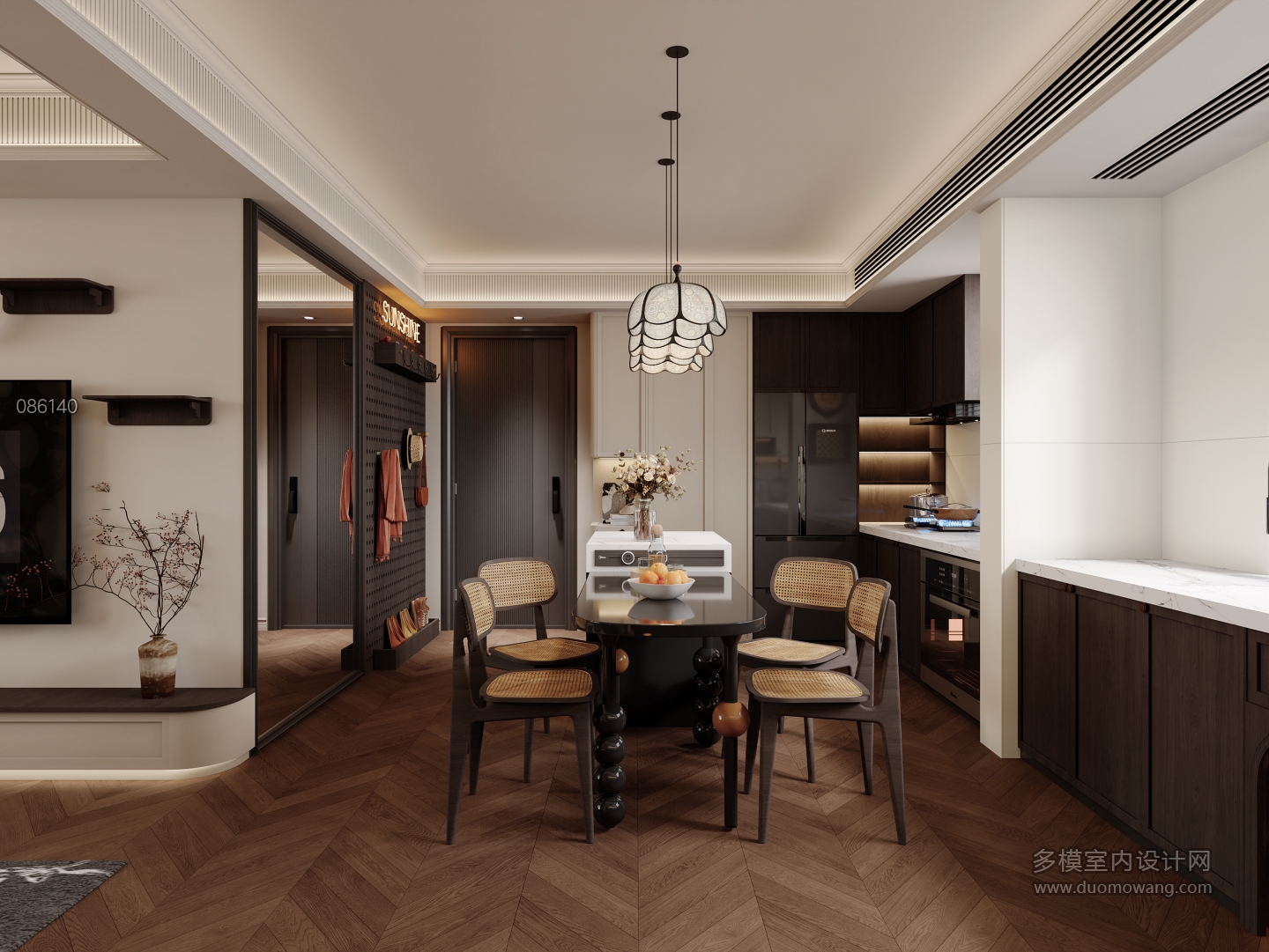 法式复古 入户门 静态