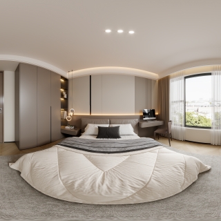 现代二楼次卧全景