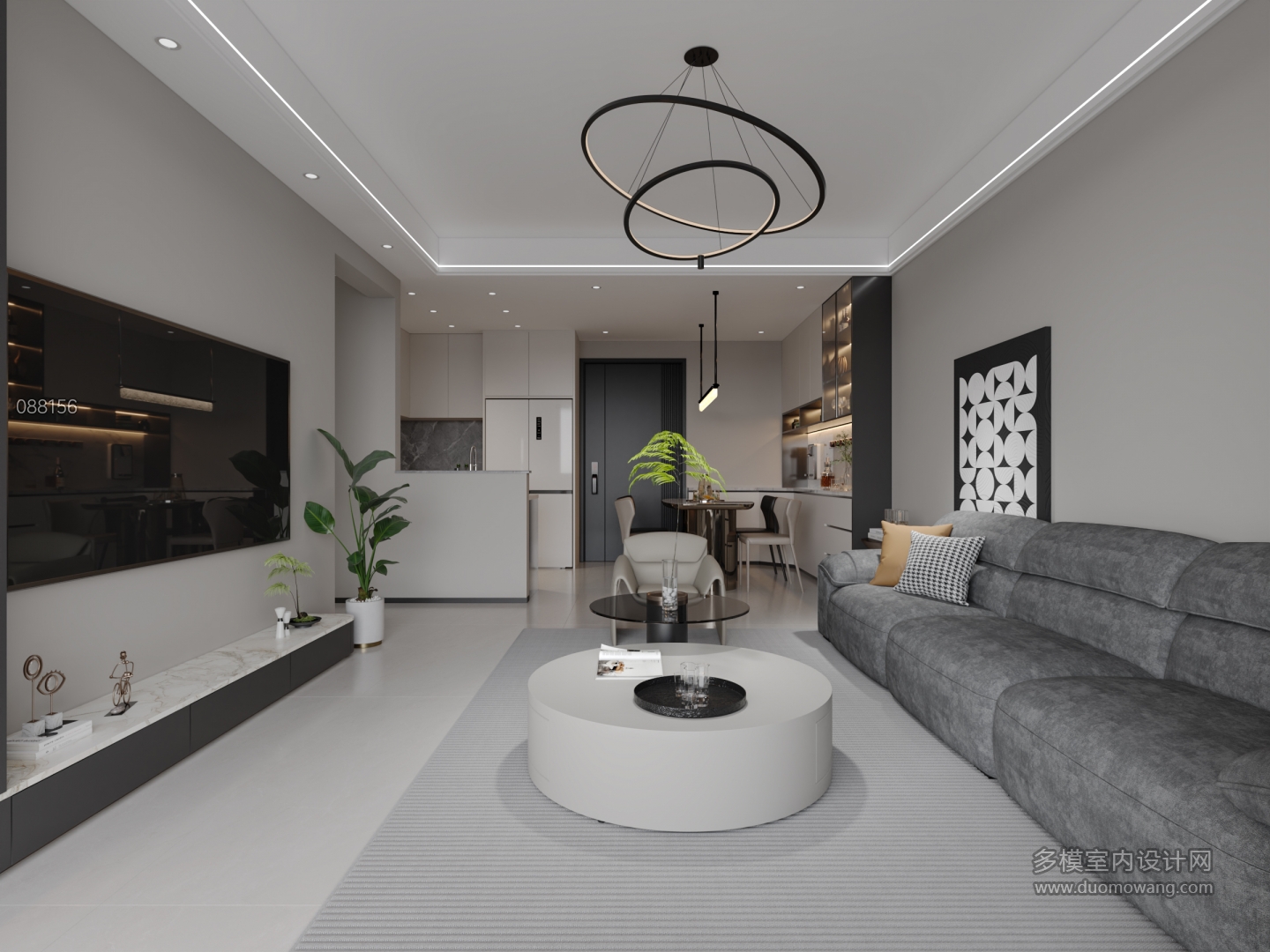 现代客餐厅特写 (2)