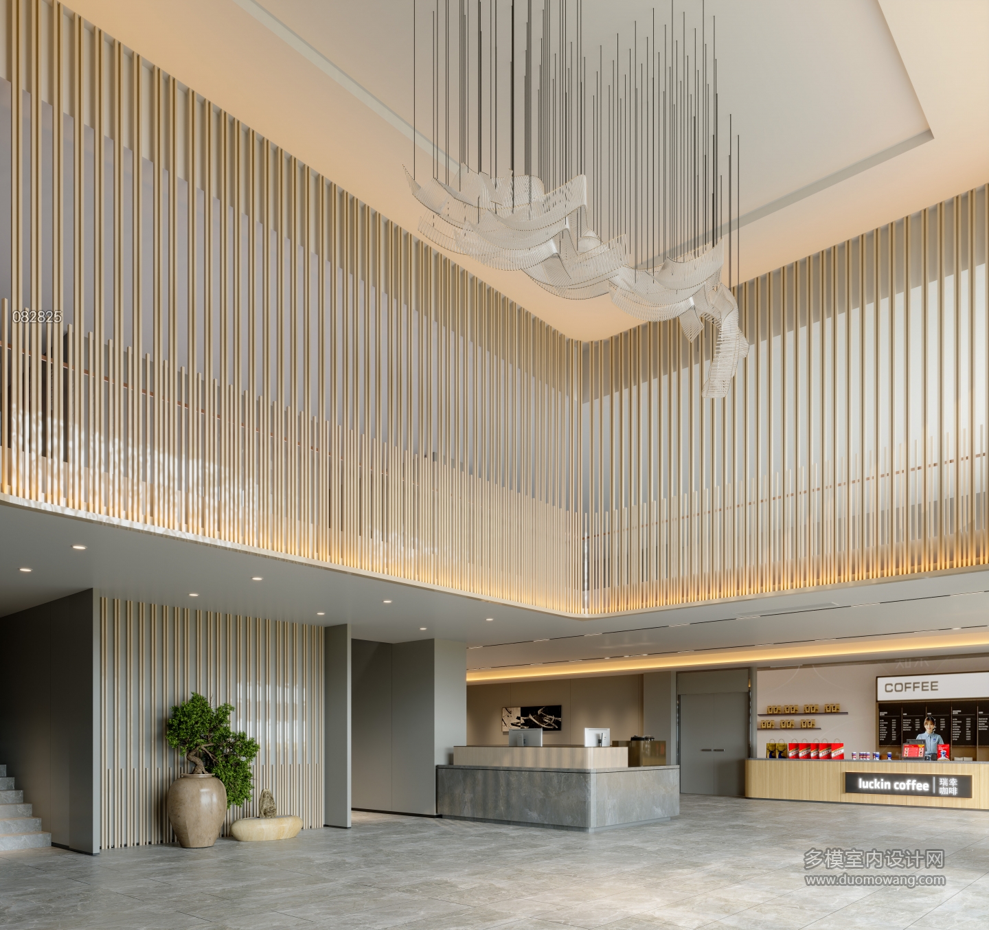 现代酒店大堂造型5