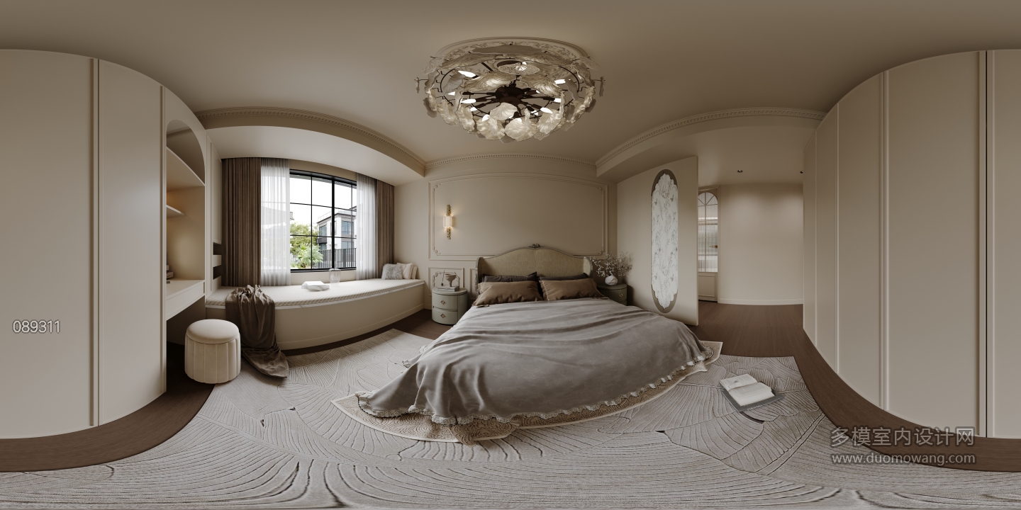 欧式主卧全景