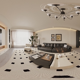 法式客厅全景小图