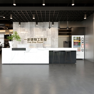 现代健身房前台特写_output