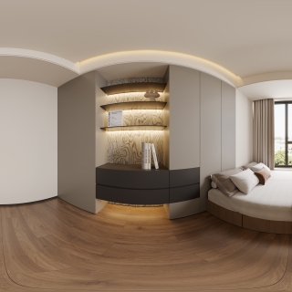 现代北次卧全景