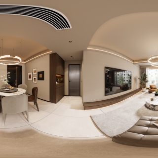 现代客餐厅全景