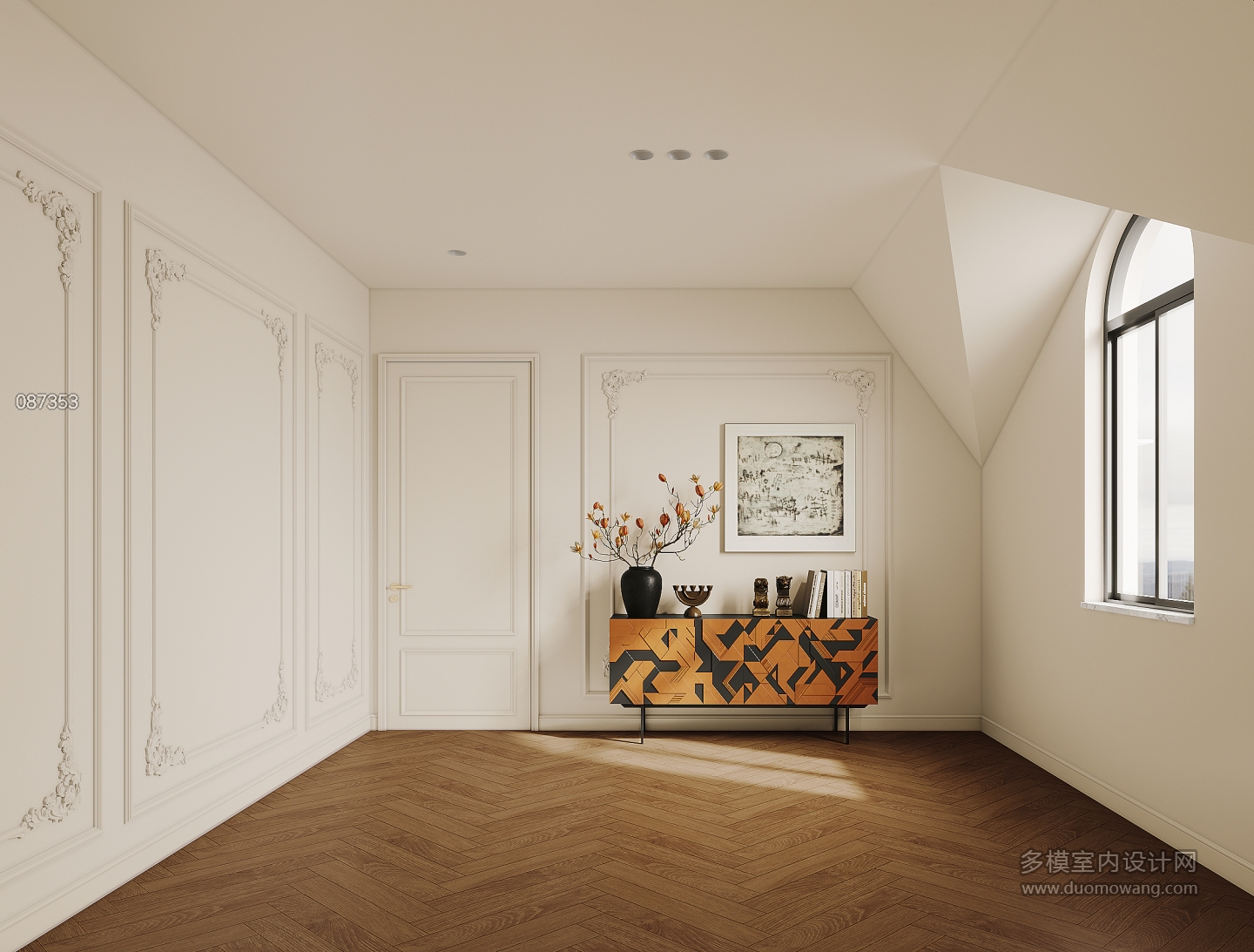 法式奶油三层走廊