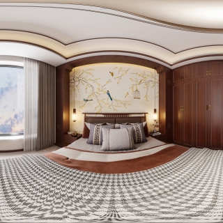 新中式女儿房全景