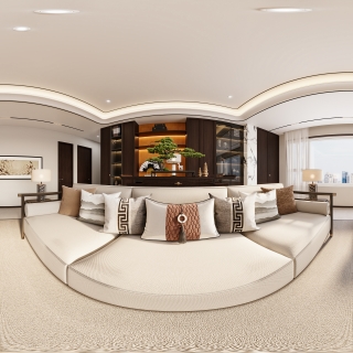 新中式客餐厅-全景