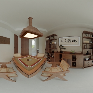 宋式棋牌室全景