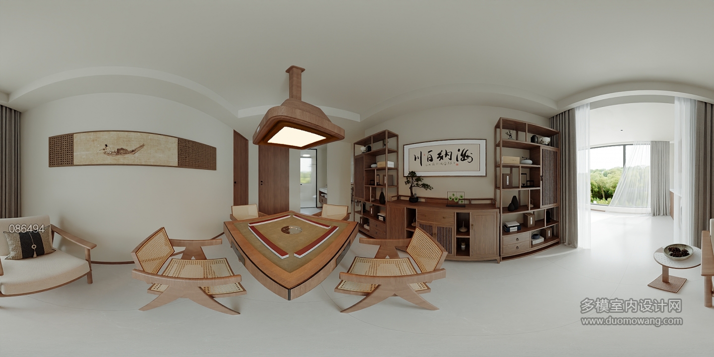 宋式棋牌室全景