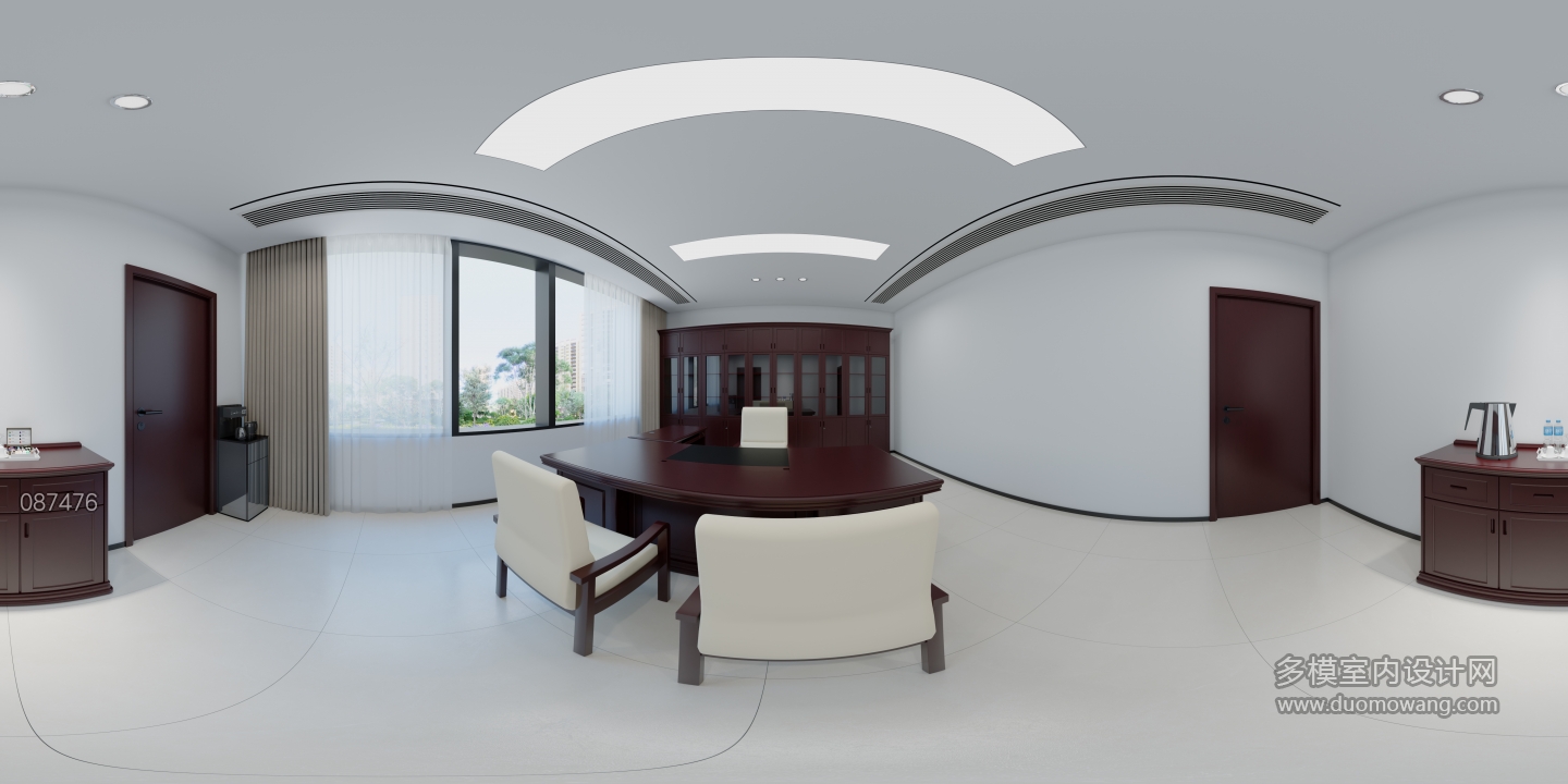 现代主任办公室全景
