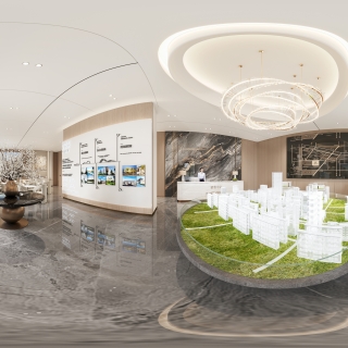 现代售楼部全景1