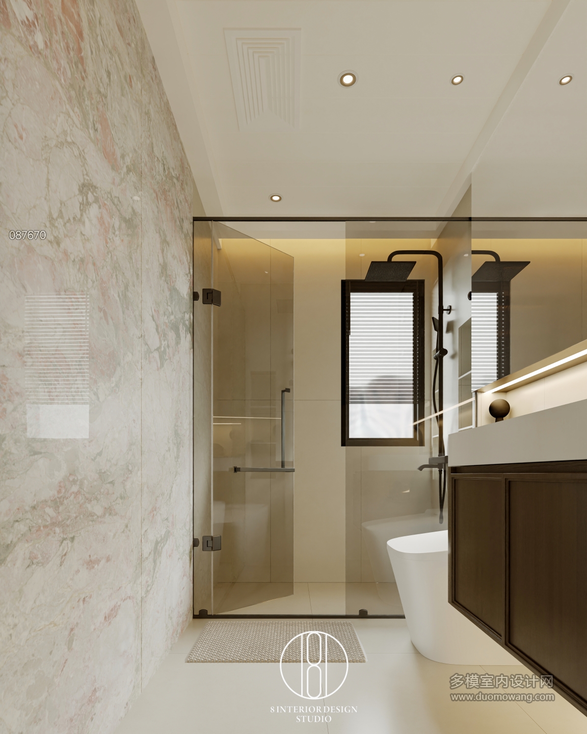 现代公共卫生间静态