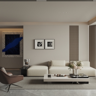 现代三楼客厅静态