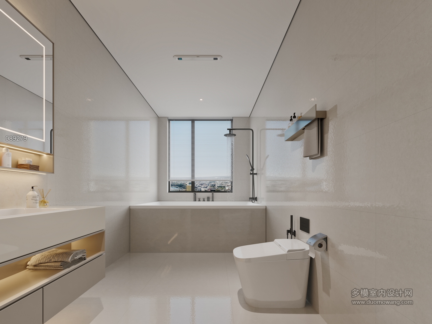 现代风格主卫特写