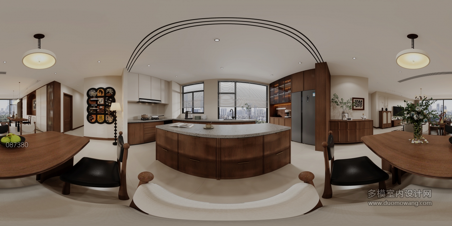 中古风餐厅全景