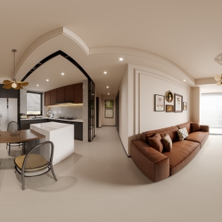 现代客餐厅全景