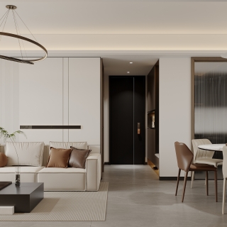 现代客厅沙发背景墙