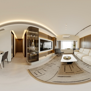 现代客餐厅全景