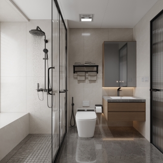 现代主卧卫生间