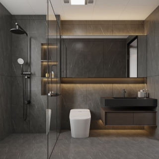 意式二楼主卫静态