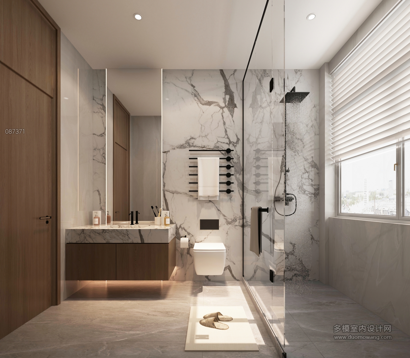 意式家装卧室卫生间 (1)