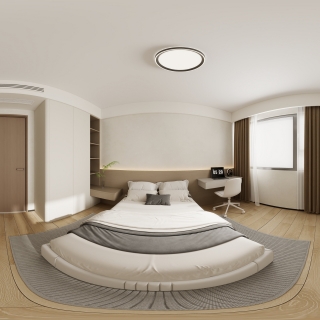 现代原木儿童房