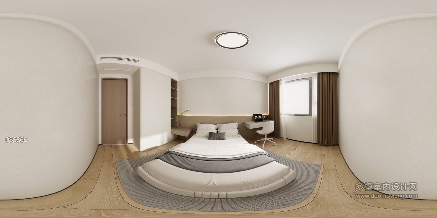 现代原木儿童房