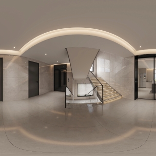 三楼楼梯间全景