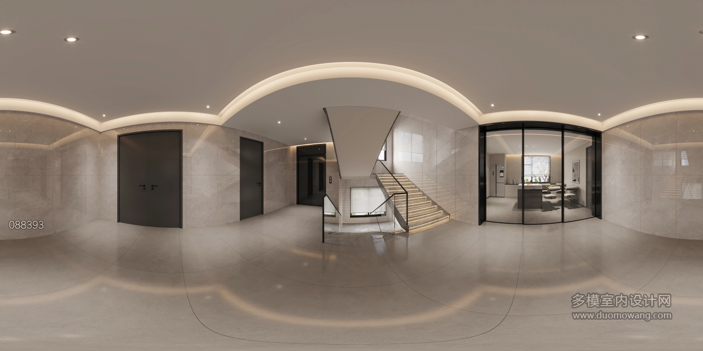 三楼楼梯间全景