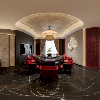 新中式圆桌包房2