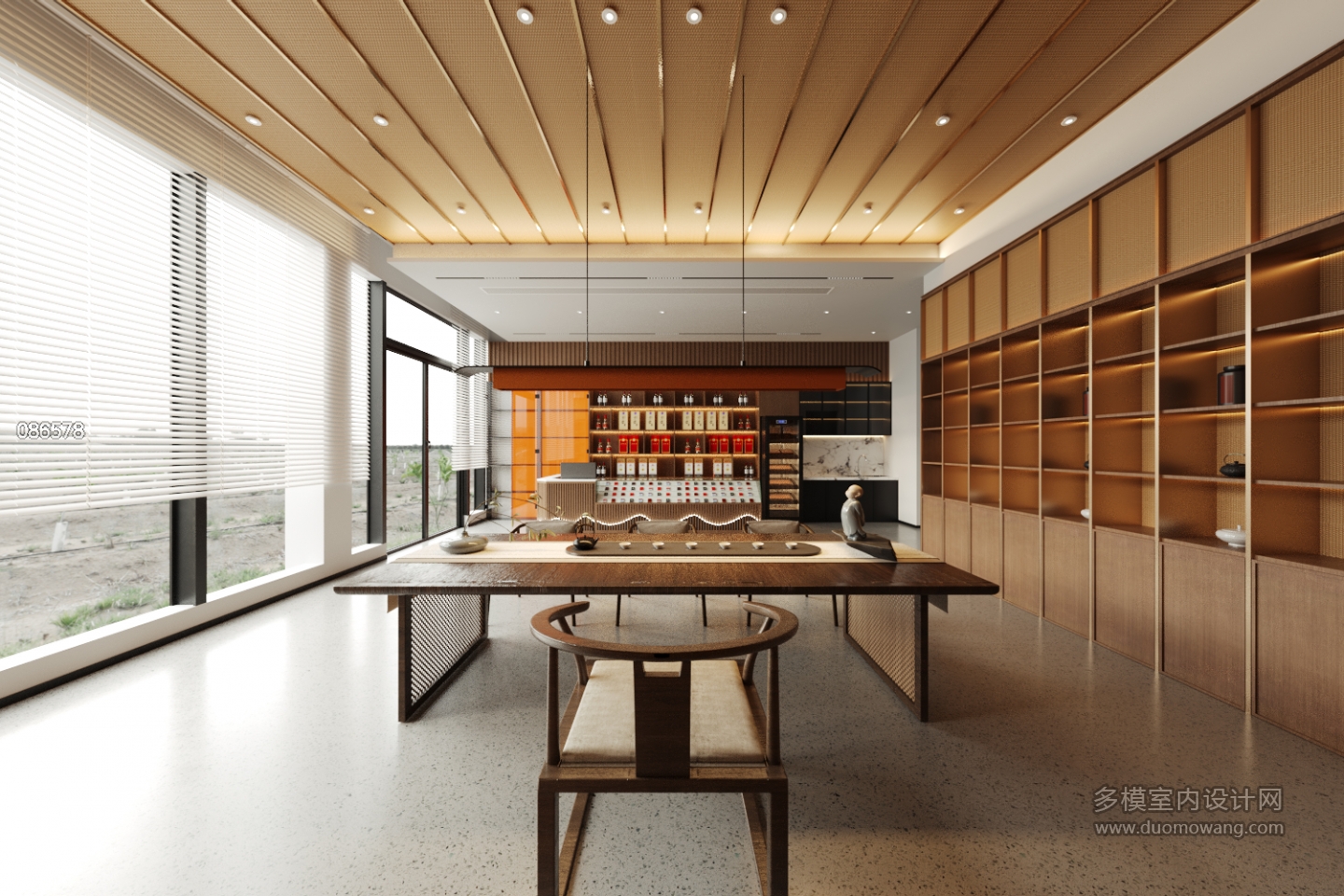 现代原木一楼静态