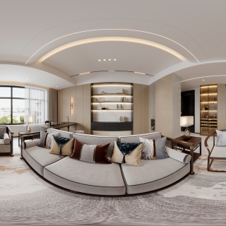 新中式客餐厅全景