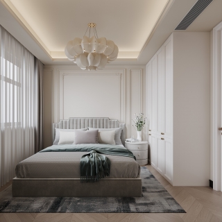 法式地下室夹层-卧室