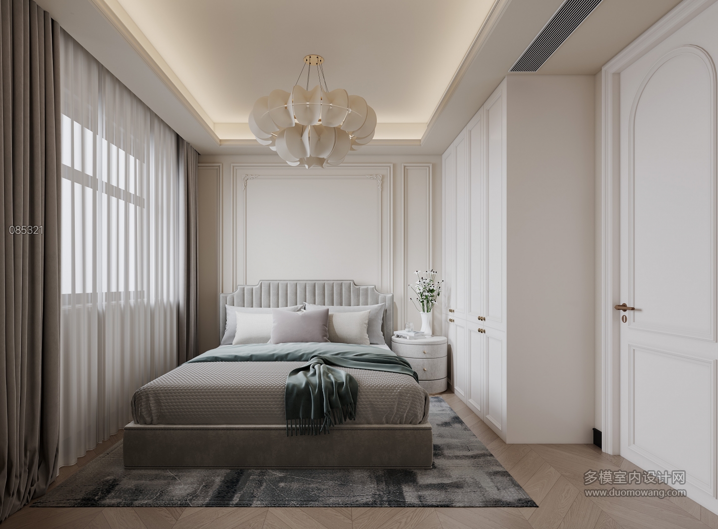 法式地下室夹层-卧室