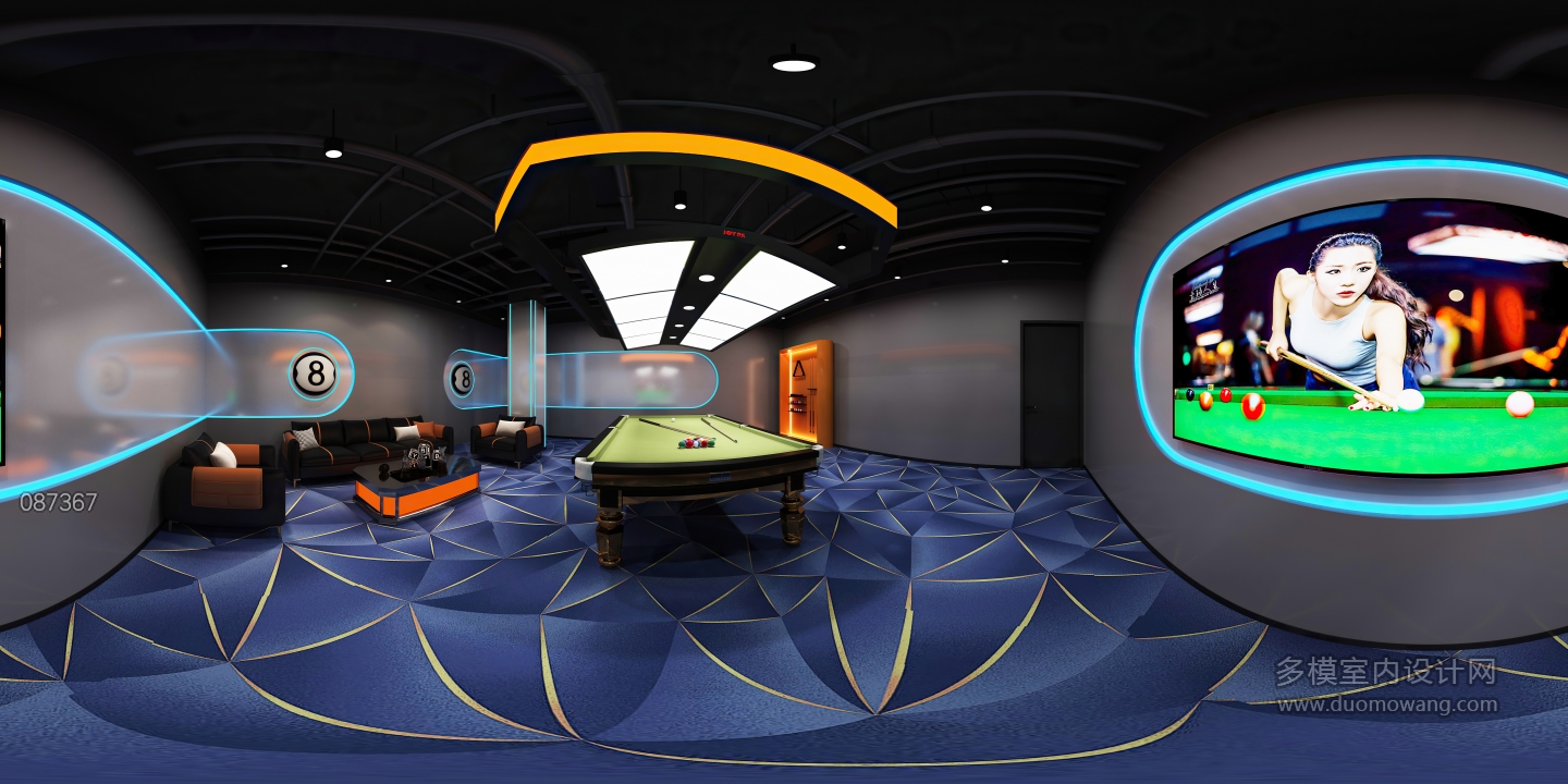 现代台球厅包房2 (1)