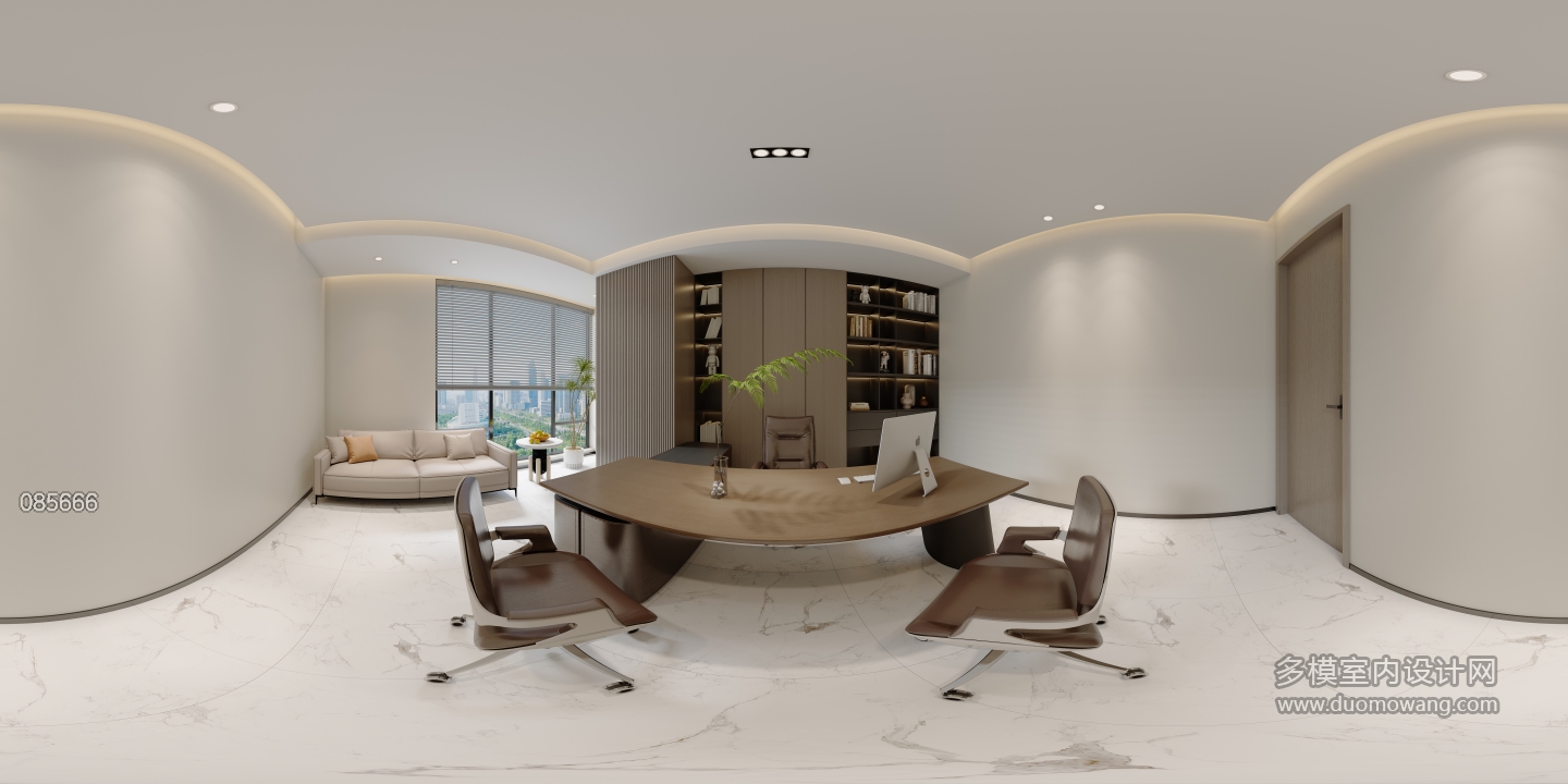 现代副总办公室全景