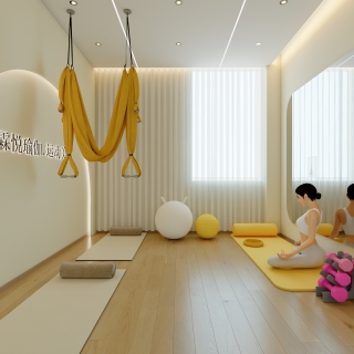 现代瑜伽室VIP室特写