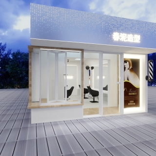 现代-理发店门头