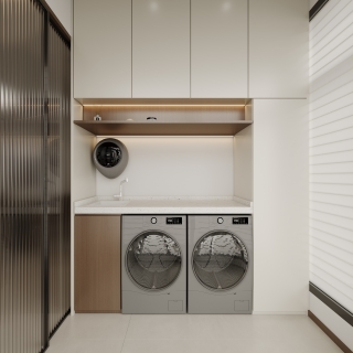 现代中古阳台单张