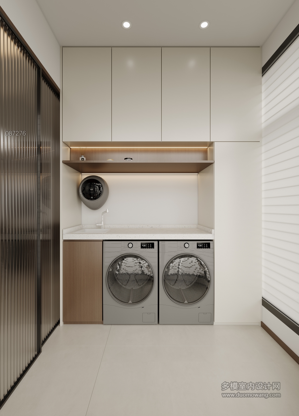 现代中古阳台单张