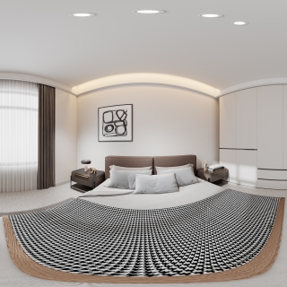 现代一层主卧全景