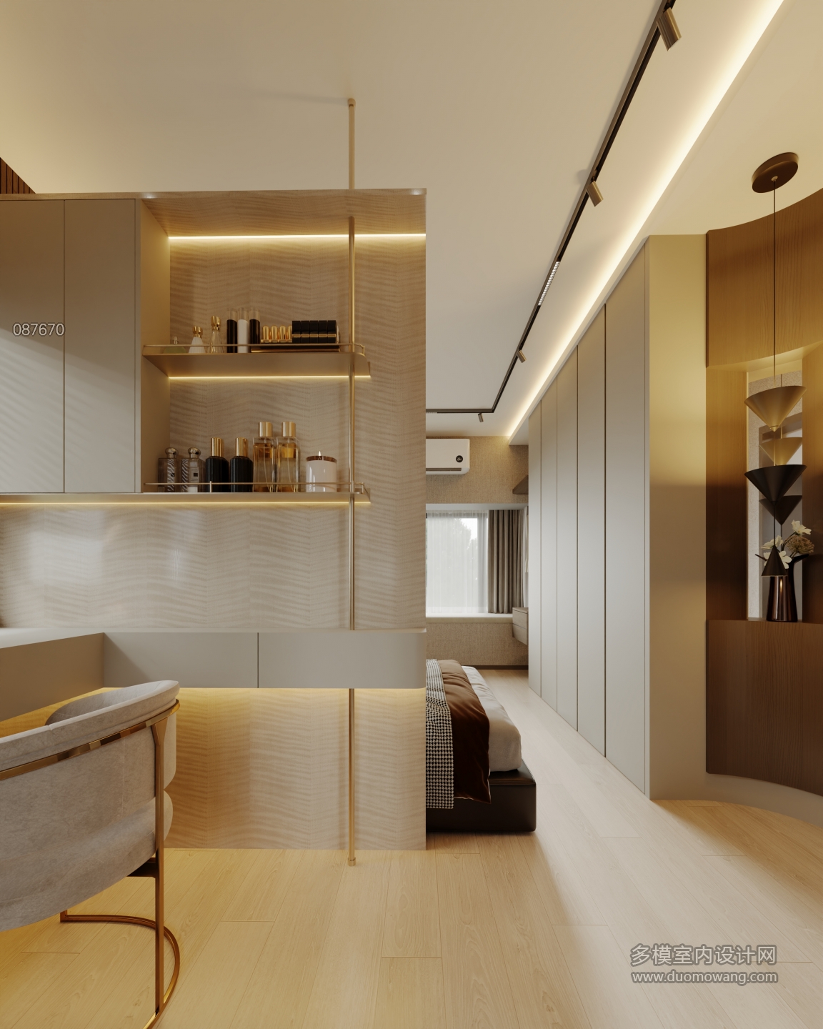 现代主人房静态2