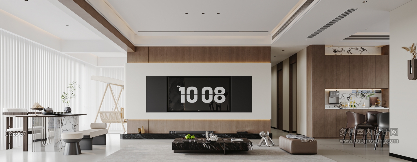 意式极简客餐厅特写2