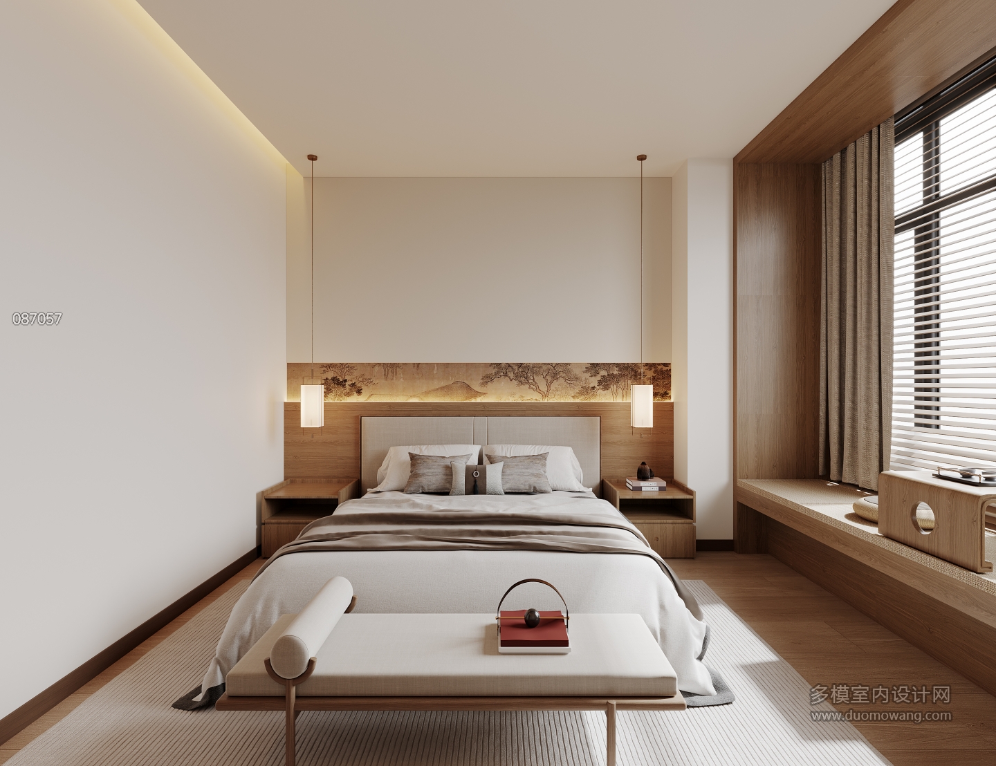 新中式三号公寓次卧