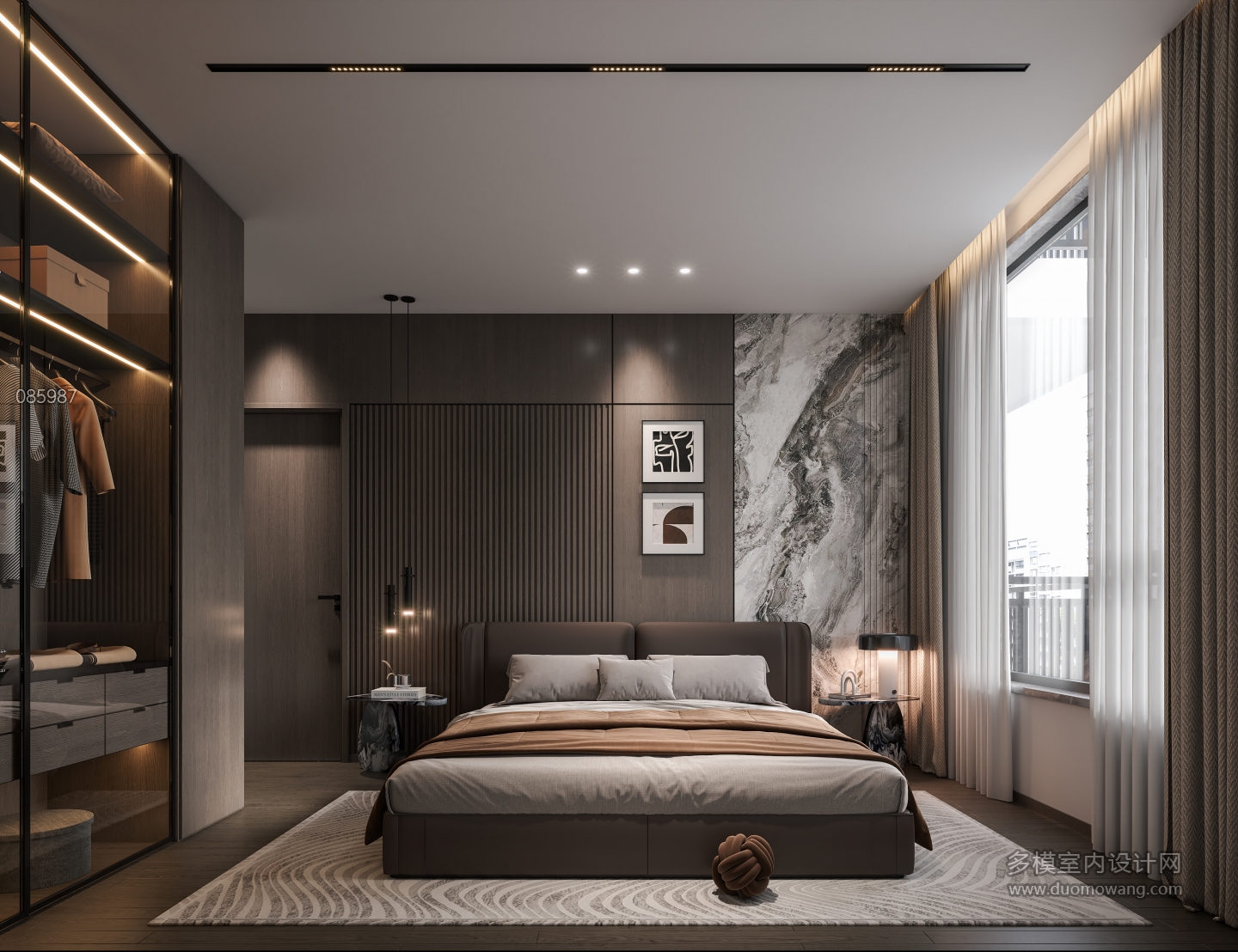 现代 主卧 1