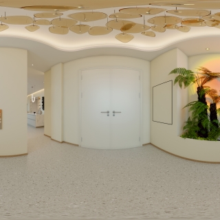 现代瑜伽换鞋区全景