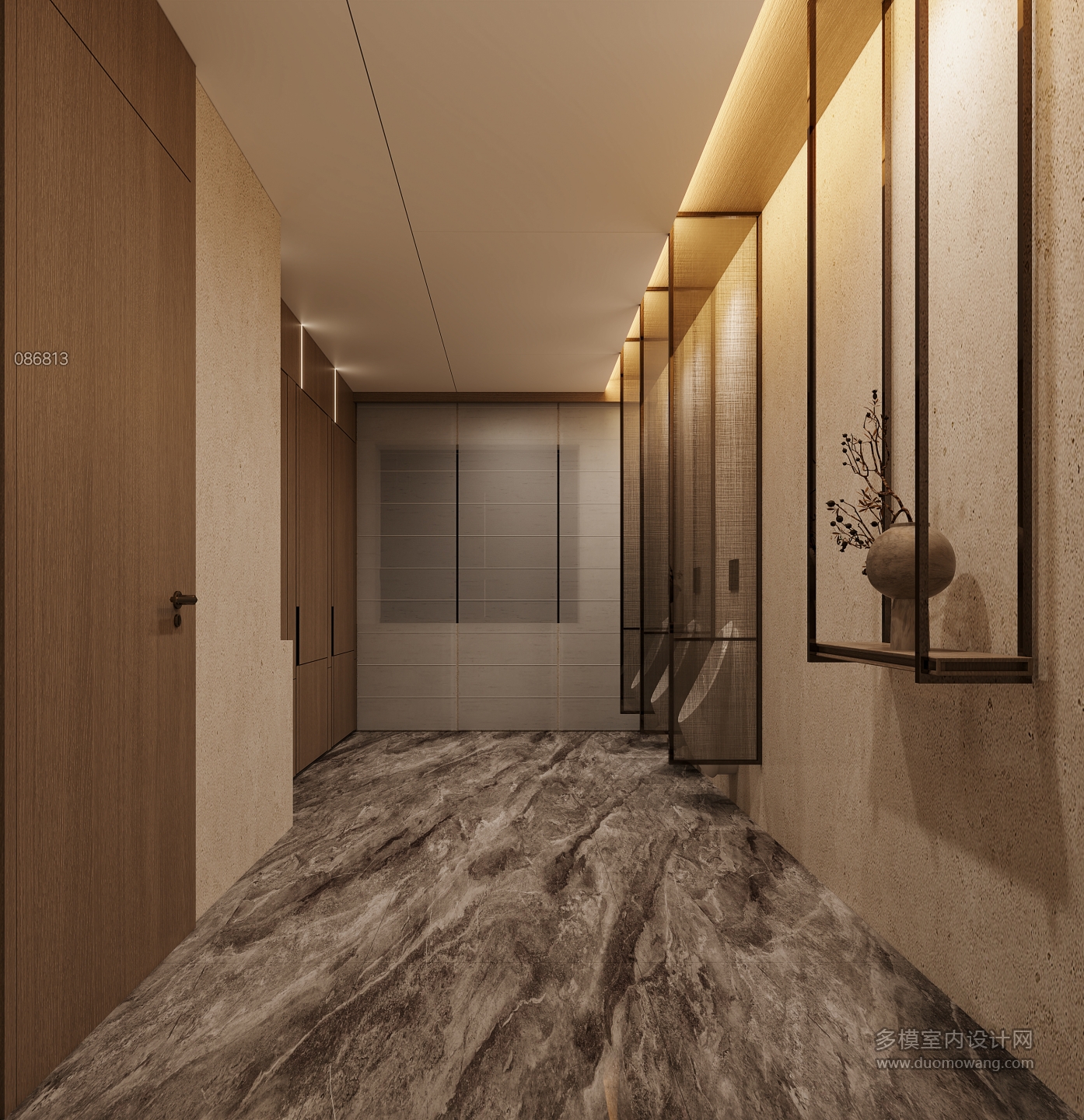 现代卫生间特写