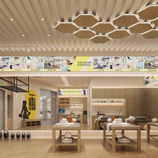 现代健身房拉伸区静态a (1)