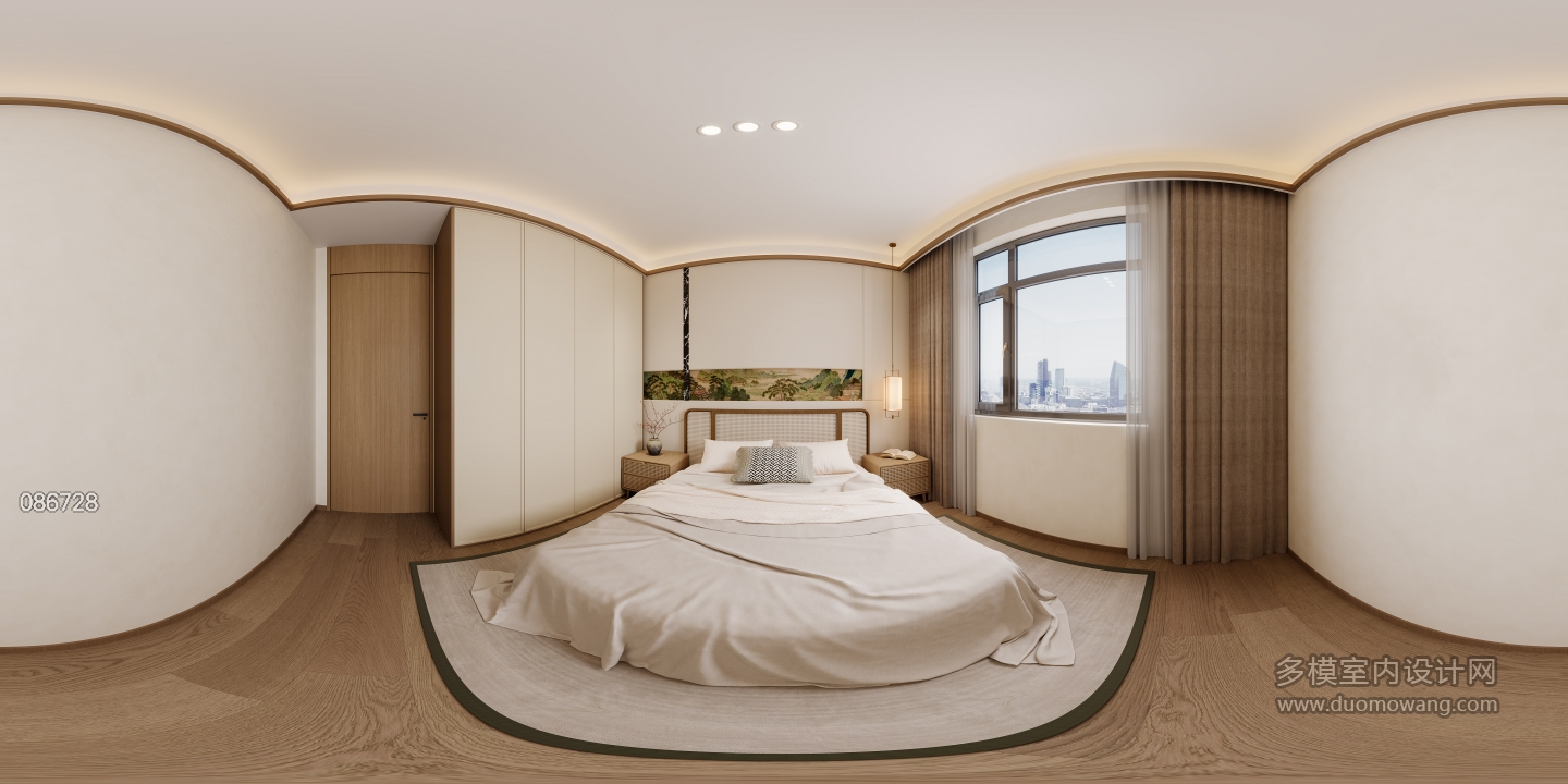 新中式次卧全景